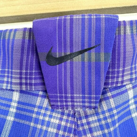 Nike Golf Shorts Mens Size 38 Purple Plaid Dri-Fit Tour Performance 11.5" Inseam - Picture 3 of 8